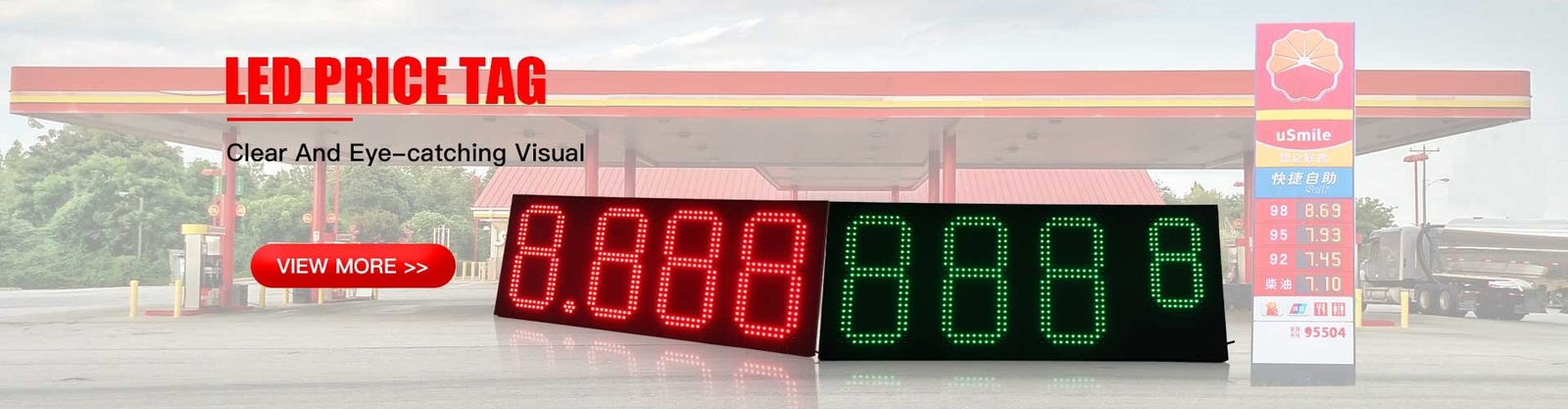 jakość Znaki cen gazu LED na zewnątrz fabryka