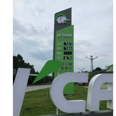 IP65 Gas Station Price Changer 25mm Thick Ultra Thin Led Price Sign